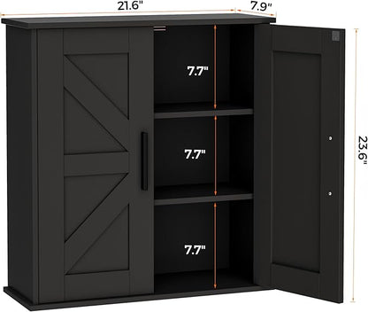 Homleke Bathroom Wall Cabinet, Medicine Cabinet - Image 3