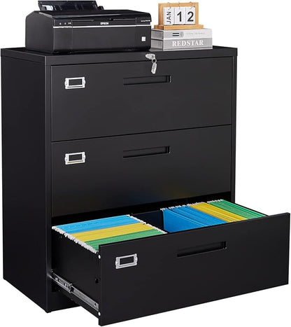 SISESOL 3 Drawer Lateral File Cabinet by SISESOL