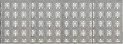Wall-Mounted Peg Boards 4 pcs 15.7"x22.8" Steel 145350 by Unknown