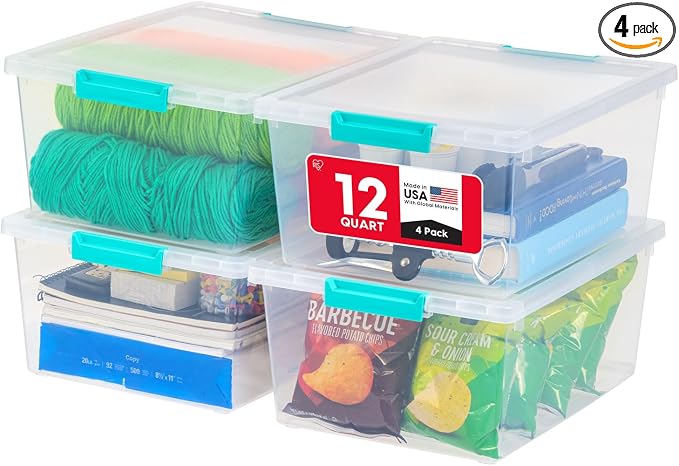 IRIS USA 12 Qt. Craft Storage Bins by IRISUSA