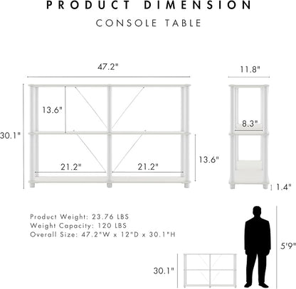 Homes: Inside + Out Apexa Modern 3-Tier Extra Wide Shelving Units, Collectibles - Image 3