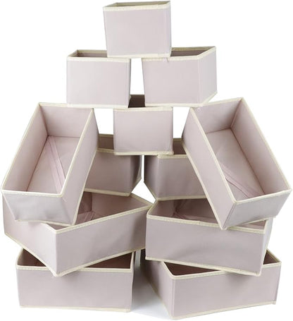 Fordonral 12 Pack Drawer Organizer Clothes, Foldable Fabric Dresser Organizer - Image 7