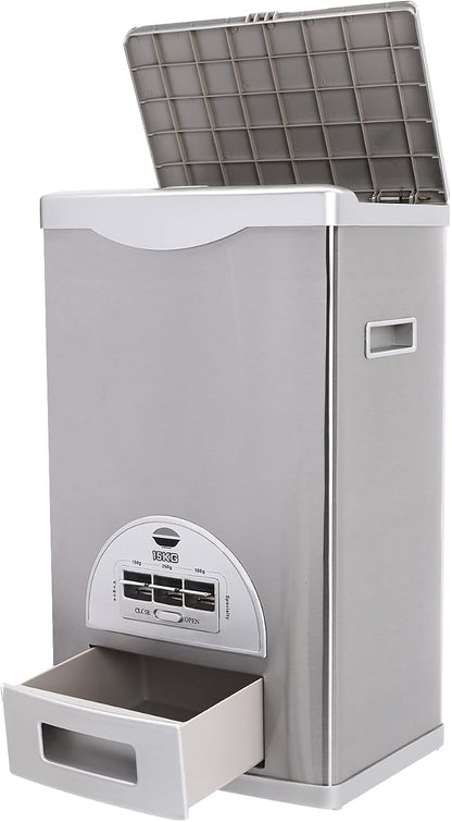 33lbs Cereal Dispenser Countertop, Rice Dispenser Container Machine Organizer - Image 6