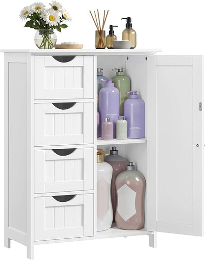 VASAGLE Storage Cabinet with Drawers, Freestanding Floor Cabinet with Door by Unknown