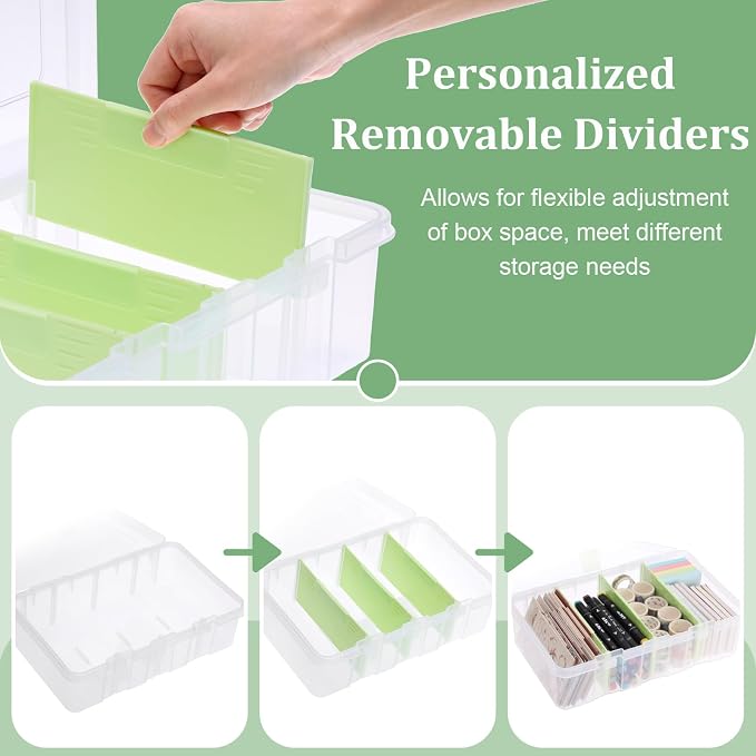 BTSKY Clear Plastic Dividing Storage Box - Image 4