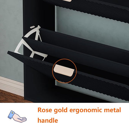 Shoe Cabinet Storage, Modern Freestanding Organizer - Image 5