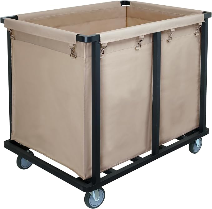Commercial Laundry Cart with Wheels, 400L Large Laundry Cart | 600 lbs by SUPIEZENT