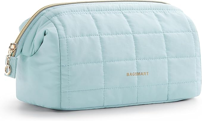 BAGSMART Makeup Bag Travel Toiletry Bag, Puffy Padded Make Up Bags by BAGSMART