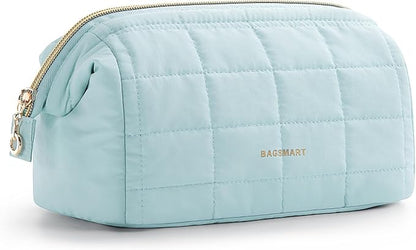 BAGSMART Makeup Bag Travel Toiletry Bag, Puffy Padded Make Up Bags by BAGSMART