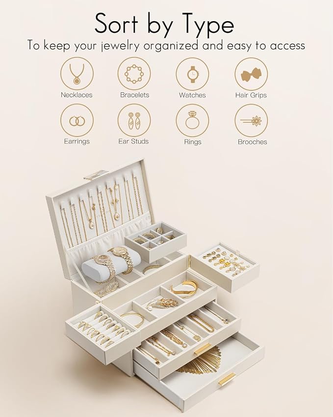 Vlando 4 Layers Jewelry Box - Image 3