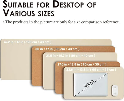 Cork Desk Mat - Dual-Sided Desk Pad - Image 5