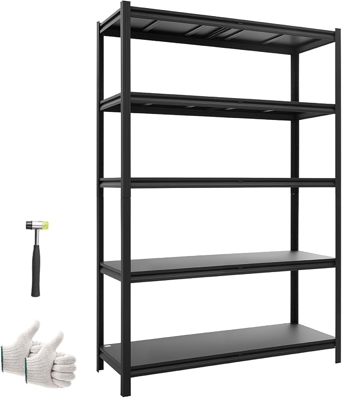 VEVOR Storage Shelves, 5-Tier Adjustable, 2500 lbs Capacity, Heavy Duty Garage by VEVOR