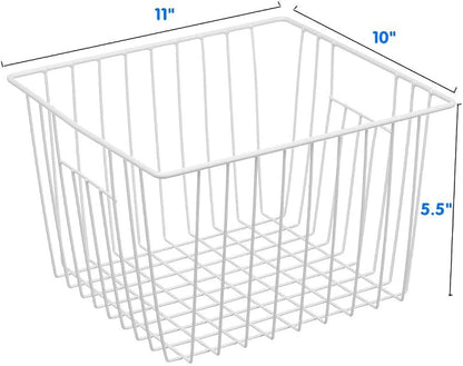 Freezer Wire Baskets, Kitchen Storage Organizer Bins - Image 7