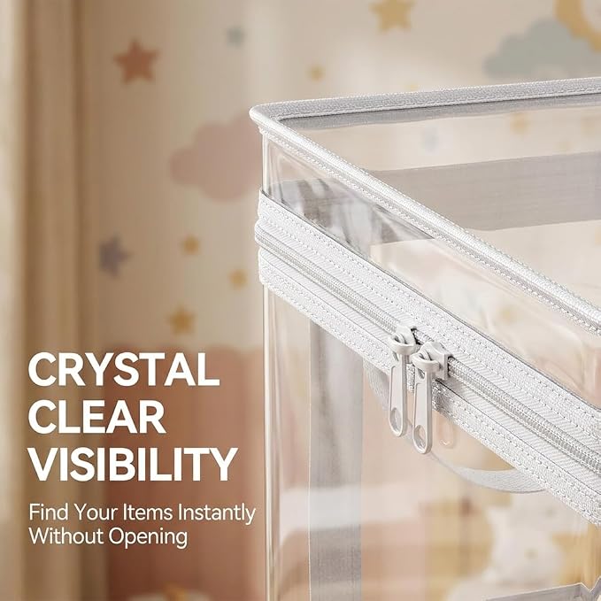 Large Clear Plastic Storage Box - Image 3
