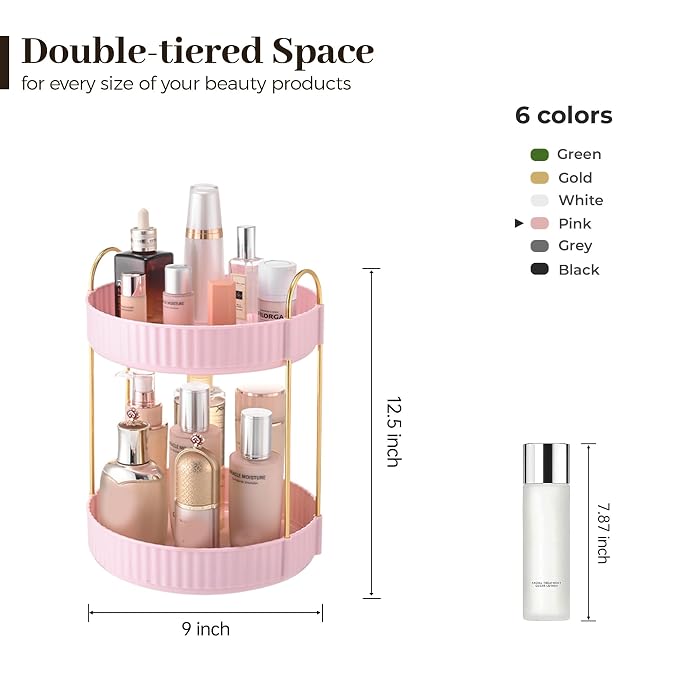 Aveniee 360 Rotating Makeup Organizer - Image 3