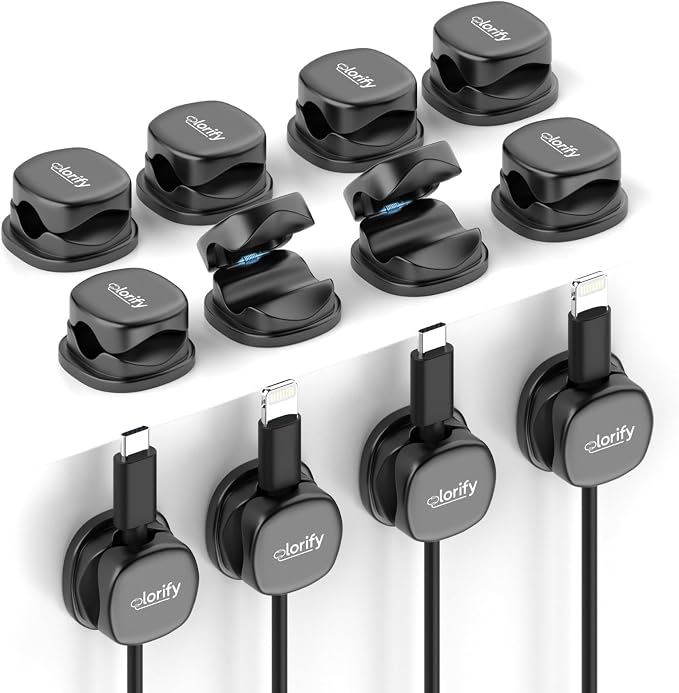 12 Pack Spring Cable Clips, Charging Cord Clips by Unknown