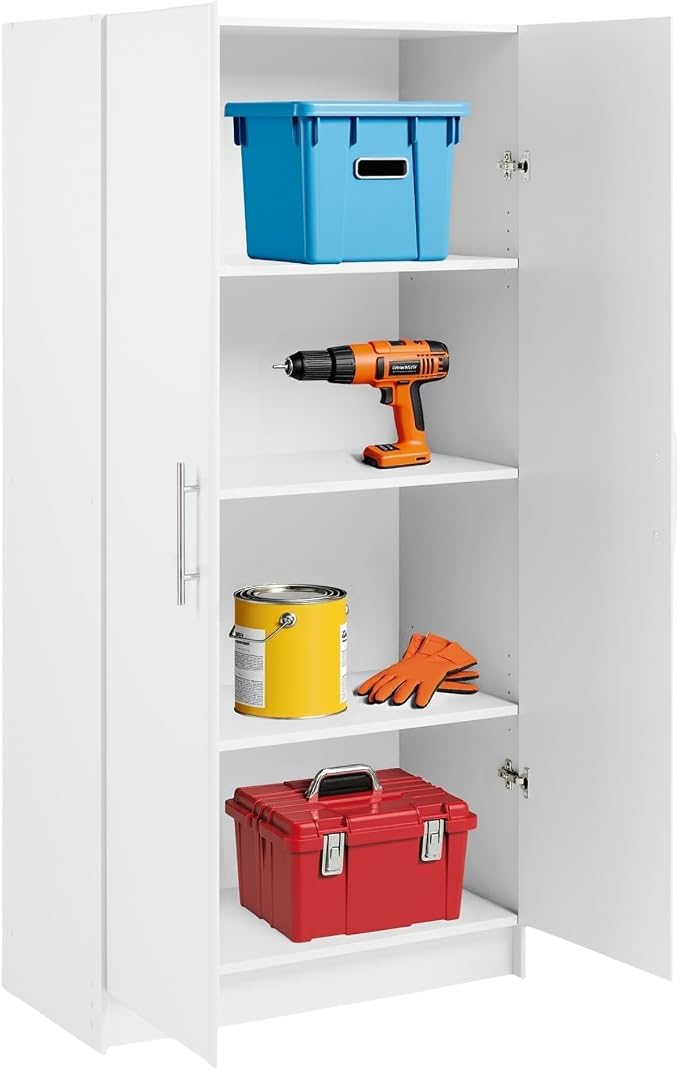 Prepac Elite Tall Garage Storage Cabinet & Pantry Storage Cupboard, 2-Door by PREPACRTASTORAGEFURNITURE