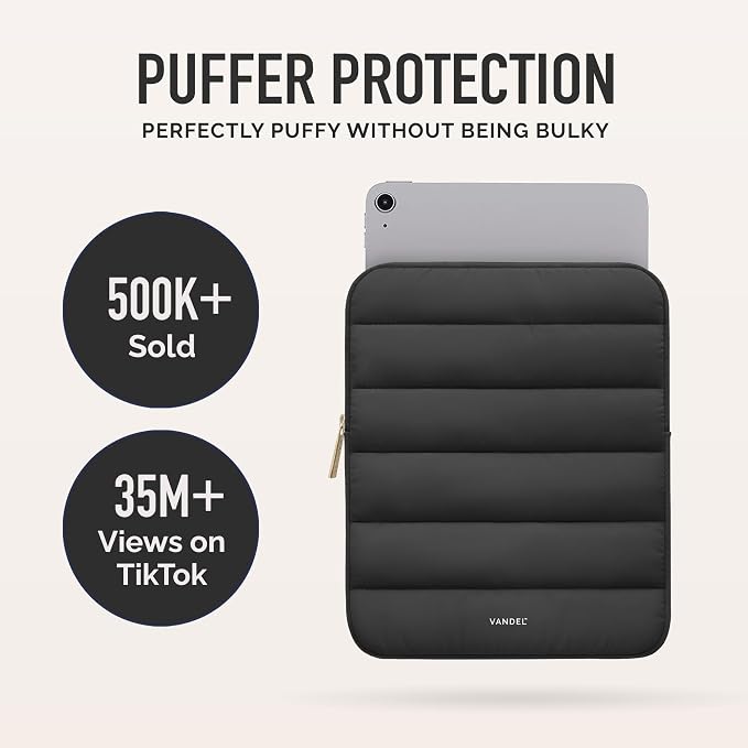 Vandel - The Original Puffy iPad Sleeve 9-11 Inch Tablet Sleeve, Cute iPad Air - Image 2