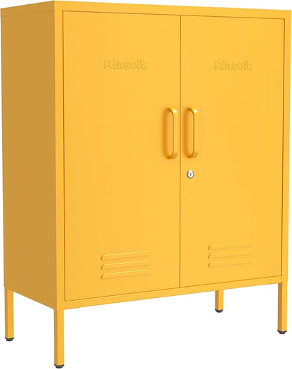 Multipurpose Accent Cabinet Locker, Metal Storage Cabinet by Aiasuit