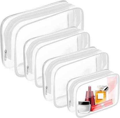 AURUZA Clear Makeup Bag, Portable Travel Toiletry Bags by AURUZA