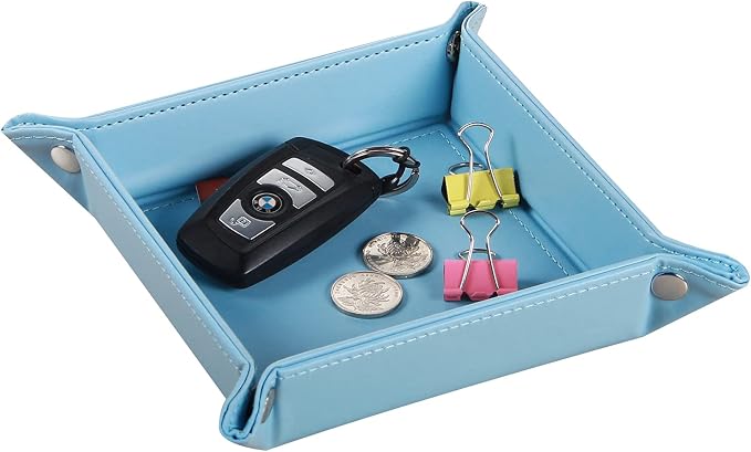 YAPISHI Key Dish Bowl for Entryway, Catchall Holder Bedside Table Valet Tray by YAPISHI