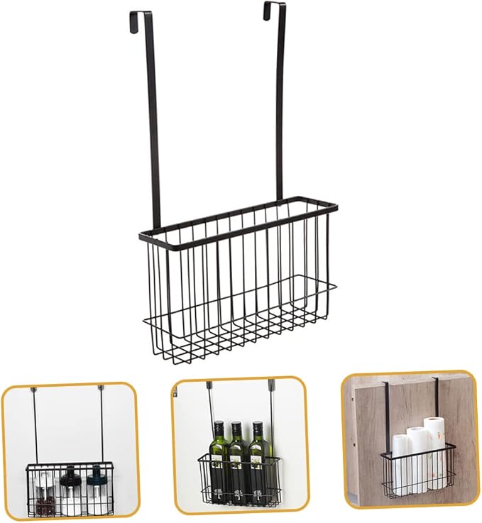 GLEAVI Kitchen Cabinet Door Hanging Basket Punch Iron Wire Storage Organizer - Image 6