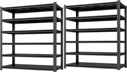 6-Tier 55" W x 24" D x 84" H Garage Shelving 6000LBS Storage Shelves Heavy Duty by LIJIUHOME