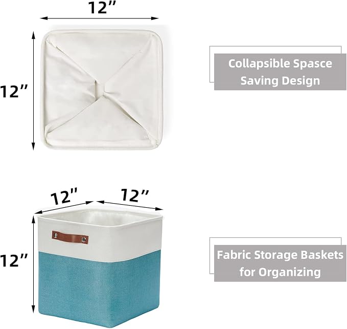 HNZIGE Cube Storage Basket Collapsible Baskets - Image 5