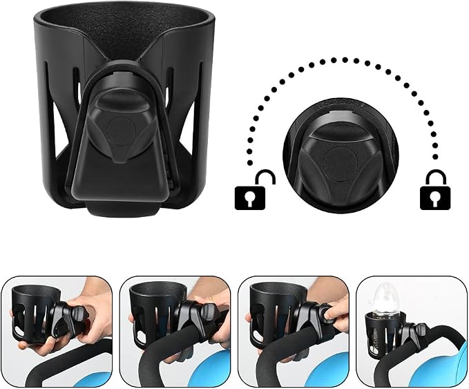 Accmor Stroller Cup Holder, Universal Cup Holder - Image 4