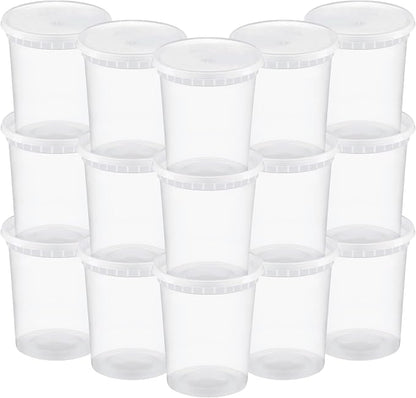 TashiBox 48 Sets 32 oz Plastic Deli Containers - Image 3