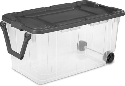 Extra Large Storage Bin, 40 Gallon Wheeled Plastic Storage Container - Image 2