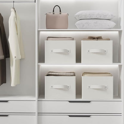 Foldable Closet Organizer, 3 Pack Cube Storage Bin, Clothes Basket - Image 7