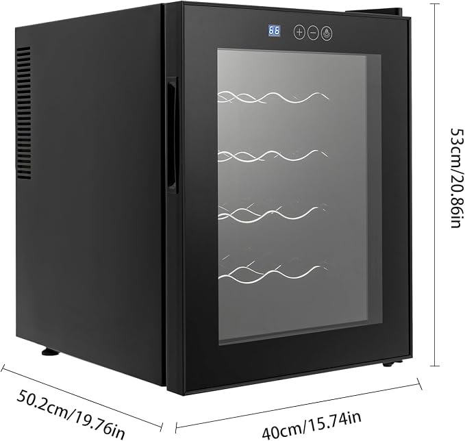 20 Bottle Wine Cooler, Small Wine Fridge Freestanding Wine Fridge - Image 7