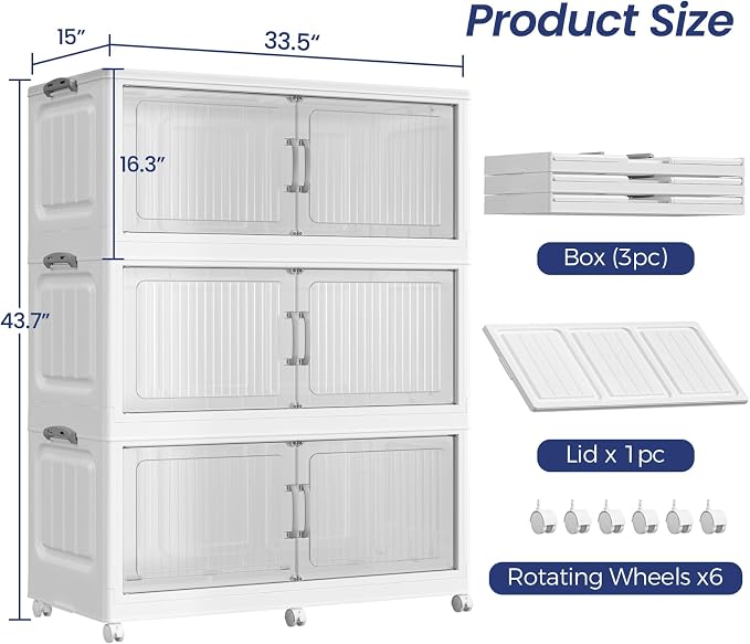 150Gal Extra Large Stackable Storage Bins - Image 2