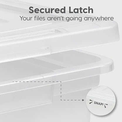 IRIS USA File Box, Plastic File Organizer - Image 6