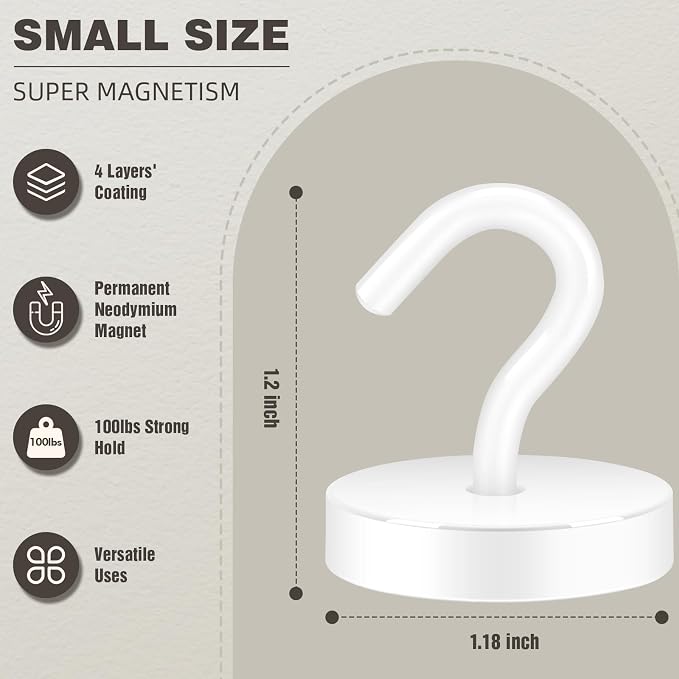 Neosmuk Magnetic Hooks Steel Tube Design - Image 6