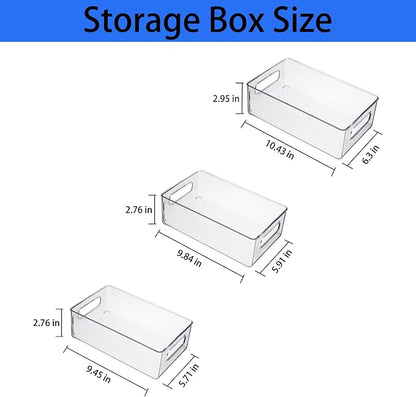 Refrigerator Organizer Bins 3 Pack Fridge Organizers - Image 2