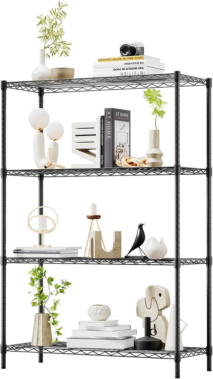 BestOffice | 4-Tier Wire Storage Shelves | 36x14x54 | Black | - Image 8