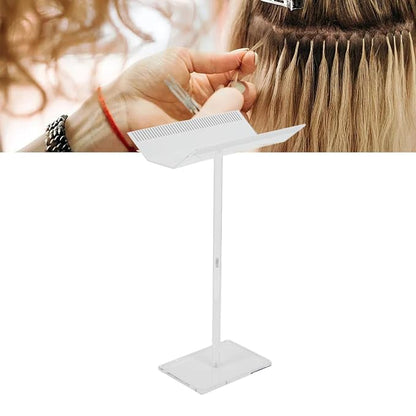 ANGGREK Acrylic Hair Extension Stand, Transparent Sectioning Display Hair - Image 2