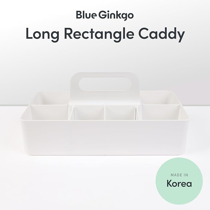 BLUE GINKGO Stackable Organizer Caddy – Korean-Made Portable Tote - Image 2