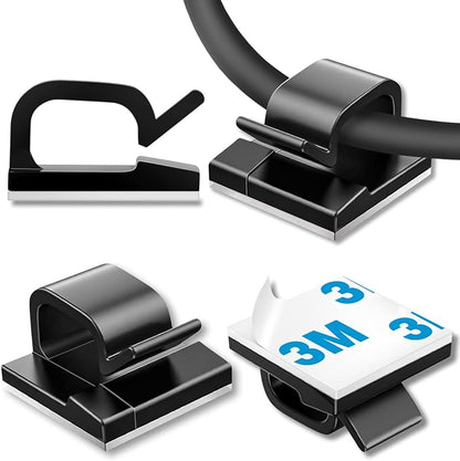 130 Pcs Cable Clips, Adhesive Cable Organizer Cord Holder Wire Clip Wire by suoundey