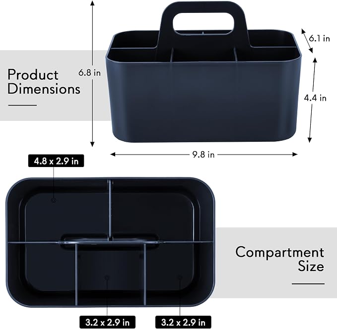 Tiawudi Multipurpose Caddy Organizer, Plastic Caddy - Image 2