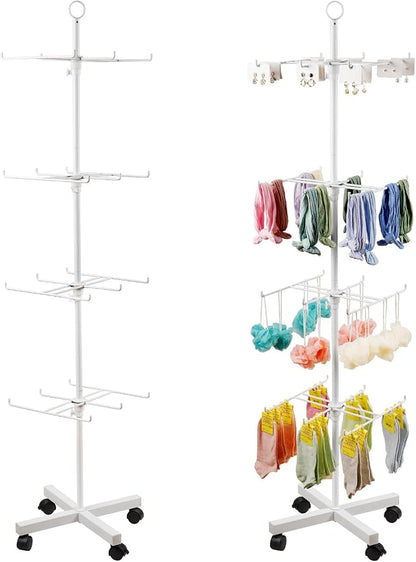 Retail Display Stand Rotating Display Stand 4 Tier Spinning Display Stand by Flenpptly