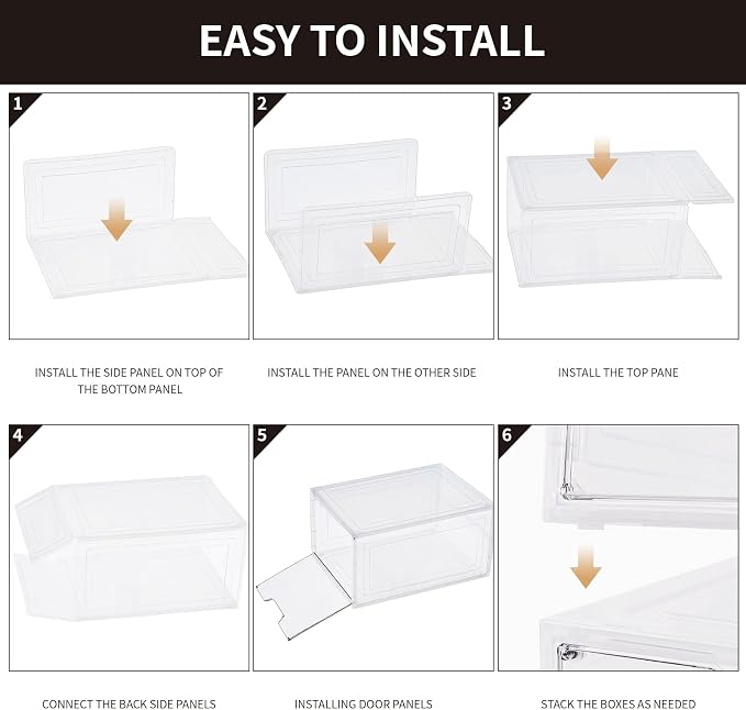 Shoe Boxes Shoe Storage Boxes Display Boxes - Image 8