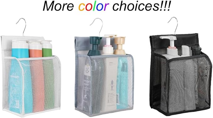 ALYER Hanging Mesh Shower Caddy Organizer Bathroom Storage Bag - Image 6