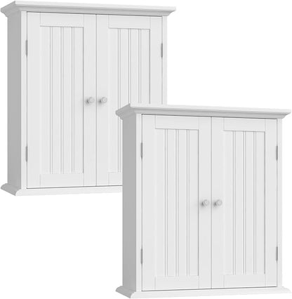 ChooChoo Bathroom Wall Cabinet Set of 2, Over The Toilet | 8.8"D x 21.1"W x 24"H by ChooChoo