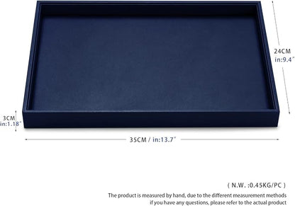 Oirlv Elegant Blue Jewelry Display Tray Stackable Jewelry Trays Jewelry Drawer - Image 8