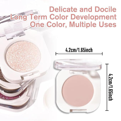 Nude Beige Tan Single Eyeshadow Makeup, Neutral Powde Eye Shadow - Image 5