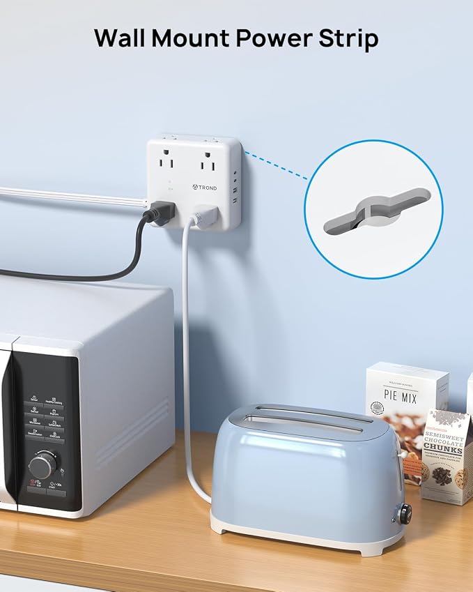 TROND 5ft Flat Extension Cord - Image 6