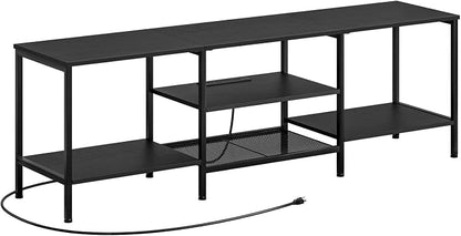 HOOBRO TV Stand with Power Outlets to 75 Inches, TV Console Table with Open - Image 9